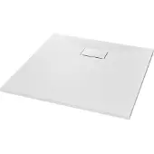 vidaXL brusekar SMC 80 x 80 cm hvid