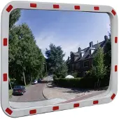 vidaXL konvekst trafikspejl rektangulært 60x80 cm med reflekser
