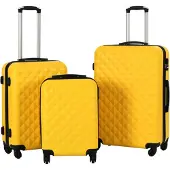 vidaXL kuffertsæt i 3 dele hardcase ABS gul