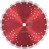 vidaXL Turbo diamantklinge med huller, stål, 300 mm