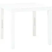 vidaXL havebord 78 x 78 x 72 cm plastik hvid