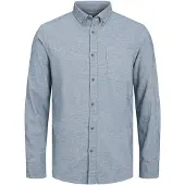 Jack & Jones Classic Melange Skjorte Med Lange ærmer