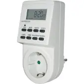 Brennenstuhl 1506550, Daglig/ugentlig timer, Hvid, Digital, LCD, Knapper, Plast