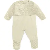 Miniland kläder för dockor 15 3/4 '' stickad pyjamas vit färg - Eco Made in Spanien Kvalitetsroll spelar utbildning
