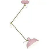 QAZQA Retro loftslampe pink med bronze - Milou