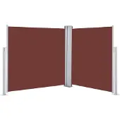 vidaXL sammenrullelig sidemarkise 120 x 600 cm brun