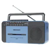 Crosley CT102 Cassette Player Blue/Grey