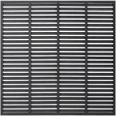 vidaXL jalousihegn 180x180 cm WPC grå