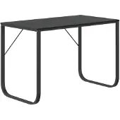 vidaXL computerbord 110x60x73 cm spånplade sort