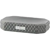 Lene Bjerre Marion sæbeskål 13,5x9 cm Monument grey/Silver