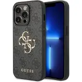 GUESS 4G Big Metal Logo iPhone 14 Pro Max Hybrid Cover - Sort