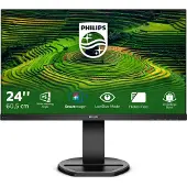 Philips B Line 241B8QJEB - LED-skærm - 24 (23.8 til at se) - 1920 x 1080 Full HD (1080p) @ 75 Hz - IPS - 250 cd/m² - 1000:1 - 5 ms - HDMI, DVI-D, VGA, DisplayPort - højtalere - sort struktur