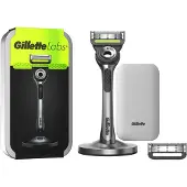 Gillette Labs barbermaskine + 2 barberblade, magnetisk stativ og rejseetui