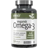 Elexir Pharma Vegansk Omega-3 120 kapsler