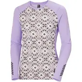 Helly Hansen Lifa Active Graphic Crew, dame, lilla