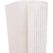 vidaXL dobbeltsidet havehegn 90 x 300 cm hvid