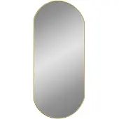 vidaXL vægspejl 90x40 cm oval guldfarvet