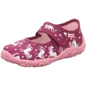 Superfit Hjemmesko 'Bonny' pink / kirsebærsrød / hvid