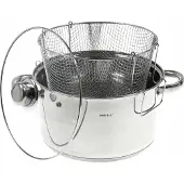 KINGHOFF Puodas Kinghoff puodas su kepimo krepšeliu, plieno, 24 cm skersmens, 5,5 l talpos