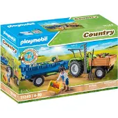 Playmobil Traktor Med Trailer