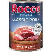 Rocco Økonomipakke: 24 x 400 g Classic Pork - Okse & Lam