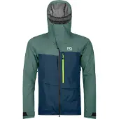 Ortovox - Skijakker - 3L Ravine Shell Jacket M Deep Ocean til UnisexUld - Størrelse L - Grøn