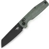 Bestech Slasher - Blackwash - Micarta, grøn