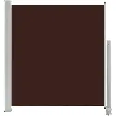 vidaXL Sammenrullelig Sidemarkise Til Terrassen - Brun / 140 x 300 cm