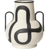 Ferm Living Trace vase Offwhite