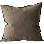 Tell Me More Washed linen pudebetræk 50x50 cm Taupe