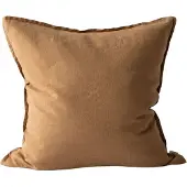 Tell Me More Washed linen pudebetræk 50x50 cm Hazelnut