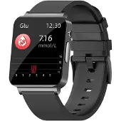 INF Smartwatch med EKG, puls, blodiltning, søvnmonitor Black