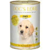 Dog´s Love Økonomipakke Junior 24 x 400 g - Fjerkræ