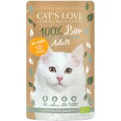 Cat's Love Øko 6 x 100 g - Øko Kylling