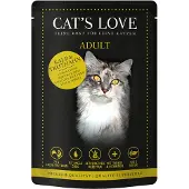 Cat's Love 12 x 85 g - Kalv & Kalkun