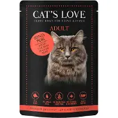 Cat's Love 12 x 85 g - Laks & Kylling