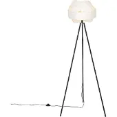 QAZQA Moderne gulvlampe hvid - Cloth