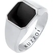 KUZZOI Ring sort / sølv