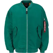 Alpha industries Overgangsjakke 'Ma-1' grøn / rød / hvid