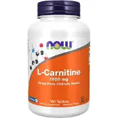 Now , L-Carnitin, 1,000 mg, 100 Tablets