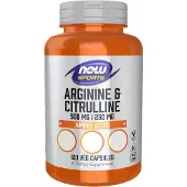 Now , Sport, Arginin & Citrullin, 120 Veg Kapsler