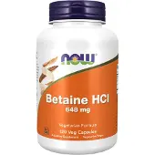 Now , Betain HCl, 120 Veg Capsules