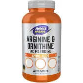 Now , Sports, Arginin & Ornithine, 250 Veg Capsules