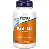 Now , Krillolie, 500 mg, 120 Mygge