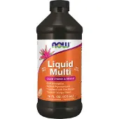 Now , Liquid Multi med Xylitol, Ædru, Tropical Orange, 16 fl oz (473 ml)
