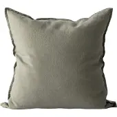 Tell Me More Washed linen pudebetræk 50x50 cm Olive