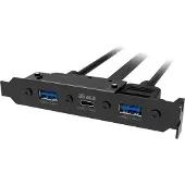 Akasa 2xUSB3/1xUSB-C adapterpanel