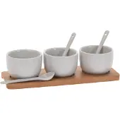 Eh Excellent Houseware Excellent Houseware Dipskåle til servering af saucer med skeer
