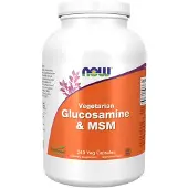 Now , Vegetarisk Glukosamin & MSM, 240 Veg Kapsler