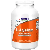 Now , L-Lysin Reen Powder, 1 lb (454 g)